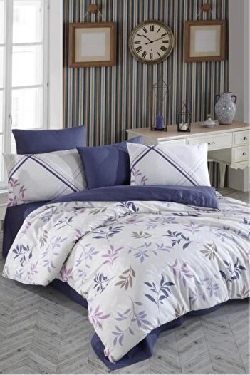 Hobby Belen Double Ranforce Duvet Cover Set Blue