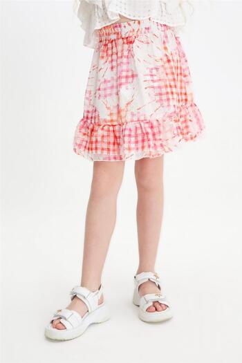 Tyess Girl Patterned Skirt