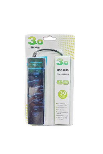 GENERAL USB 3.0 Hub with 7 Ports, High Speeds and Integrated Protection