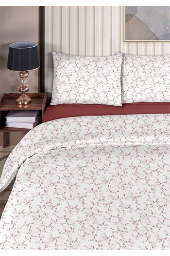 Evim Daria 100% Cotton Double Duvet Cover Set 200X220Cm Dark Plum