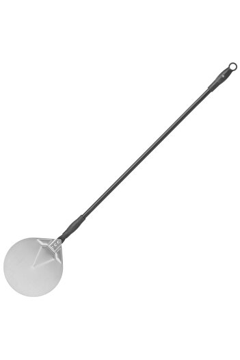 HENDI Łopata do pizzy z ruchomym uchwytem okrągła ze stali nierdzewnej śr. 230 mm dł. 1200 mm
