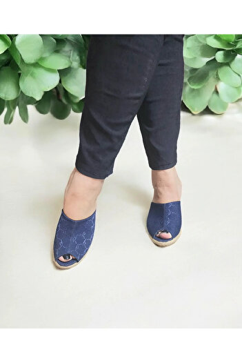 GokceKundura06 Straw slippers