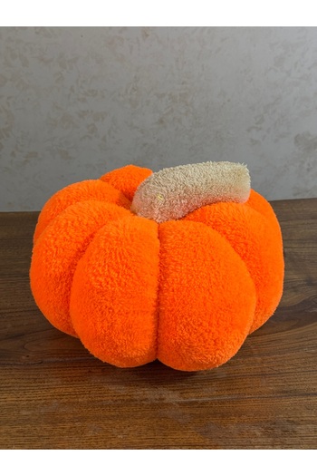 happyteks boutique Pumpkin Throw Pillow Orange