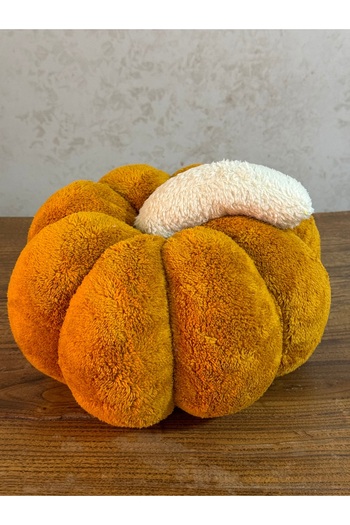 happyteks boutique Pumpkin Cushion Mustard Yellow