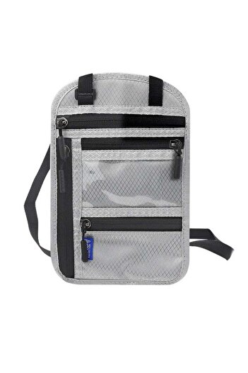 COOYA Home Use RFID Blocking Waterproof Organizer for all kinds of certificates, wallets, cards(Gray)