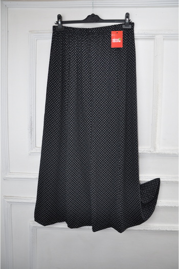 elma abone Plus Size Pigment Combed Cotton Elastic Mother's Skirt