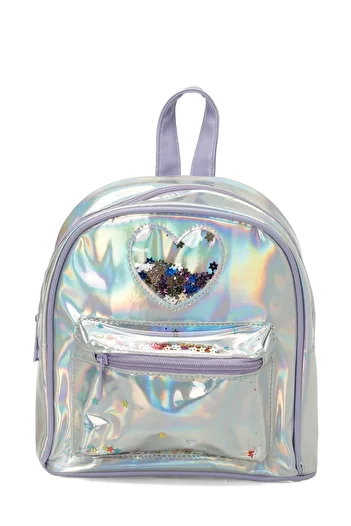 Polaris Pullu Heart 5Fx Gray Multi Girl's Backpack
