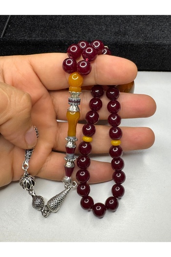 İskenderun Tesbihcilik Ottoman Metaphor Handcrafted Nakkaş Imame Stick Squeezing Amber Prayer Beads