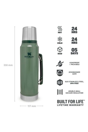 Stanley Classic Legendary Thermos 1.0L Flask Green