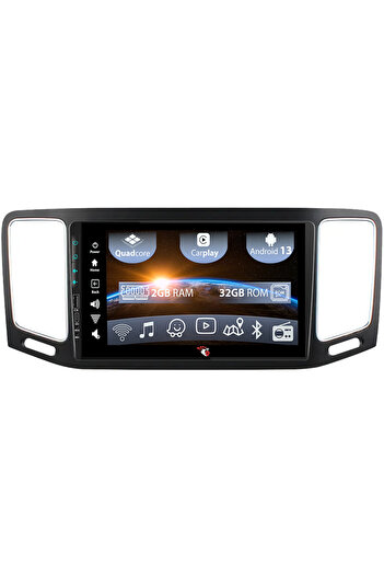 navi-it Navigatie dedicata VW Sharan 2012-2018, USB&Butoane fizice frontale, Android 13, Wireless Carplay si