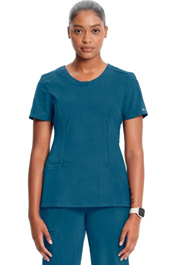 Cherokee UNIFORMS Halat Medical Cherokee PROTX2® cu Decolteu Rotund - Infinity Blue Marime Uniforma: L