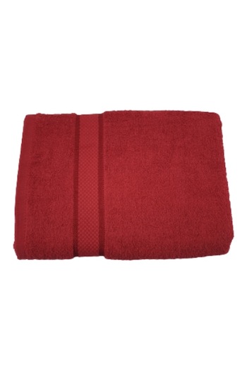 OEM Face Towel, 50x90 cm, 100% Cotton, 400 GSM, Red