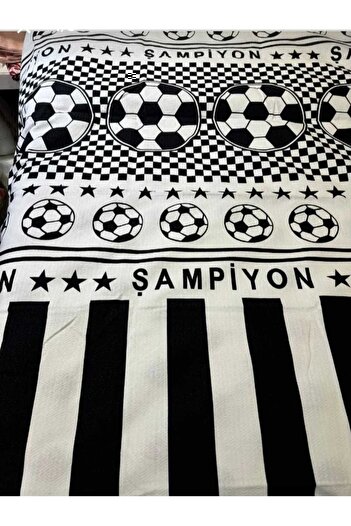 KIZILELMADA Fan Themed Single Pique and Sheet Set – 160X240 cm |   100% Cotton