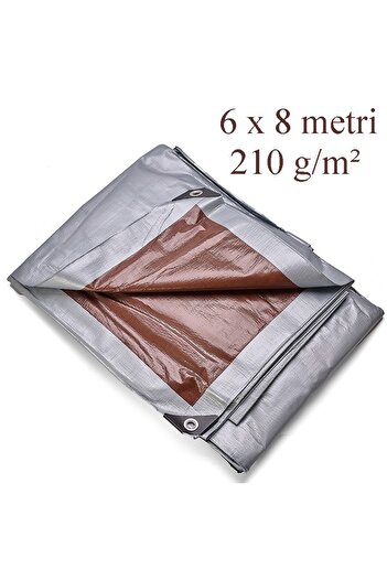 PROCART Tarpaulin 6x8 m 210g/sqm, waterproof, UV+ protection, with rings, multifunctional