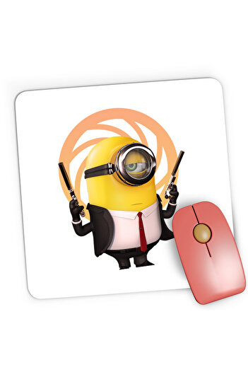 OEM Mousepad Gaming James Bond Minions Funny Animation, 21x19 cm