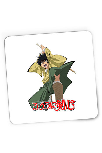 OEM Rurouni Kenshin Yahiko Hit Logo Spadasin Gaming Mousepad, 21x19 cm