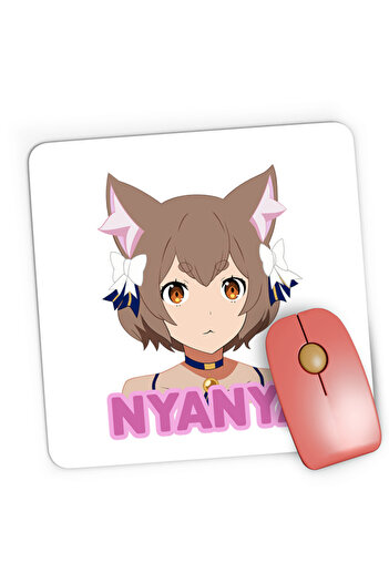 OEM Mousepad Gaming Re Zero Felix Cat Nya Kawaii Magic Youtube, 21x19 cm