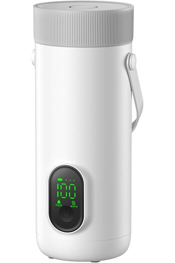 VVU&CCO Portable Travel Electric Kettle 350mL - Rechargeable Water Boiler with 27000mAh Battery