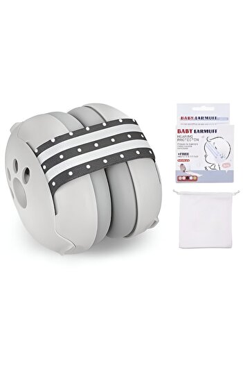 SMART GADGETS C&A Baby Anti-Noise Headphones, Foldable, Adjustable, Lightweight, Grey