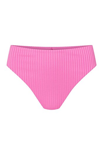 Bloovii Bikini Bottom Ribbed Brazilian Brief with High Leg & High Waist | Miami