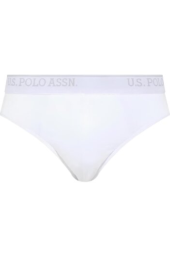 U.S. Polo Assn. Ανδρικό σλιπ μεγάλου μεγέθους 3 τεμαχίων 100% βαμβακερό λευκό σλιπ