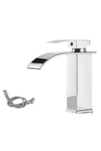 SMART GADGETS C&A Baterie baie, tip cascadă, monocomandă, design minimalist, instalare ușoară, oțel inoxidabil