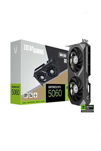 Zotac بطاقة رسومات للألعاب GeForce RTX 5060 Solo DLSS 4 سعة 8 جيجابايت GDDR7 PCIE 5.0، جاهزة لـ SFF