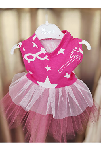 atelyu Cat Dog Clothes Pink White Tutu Dress