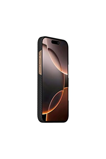 NEXT ONE NOA AirShield Magnetic Aramid Case for iPhone 16 Pro, Advanced Protection, MagSafe, Black