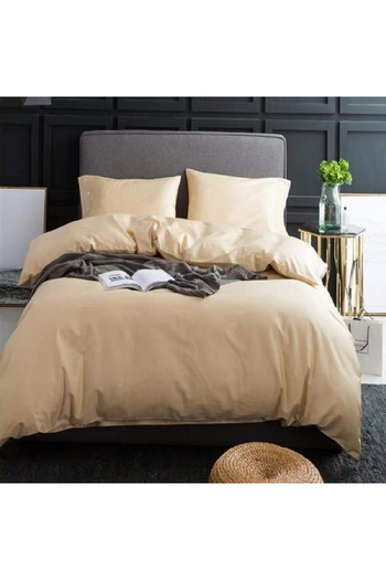 Five Store Super double bed linen, Vanilla, ranforce cotton, beige, 4 pieces