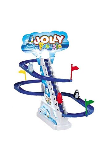Toybox Electric Penguins Stair Climb Track Toy Helps Color Recognition Multicolored For 3+ Years Kids