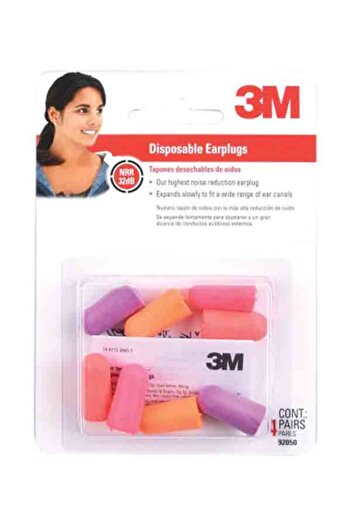 3M 8-Piece Hearing Protector Safety Earplugs
