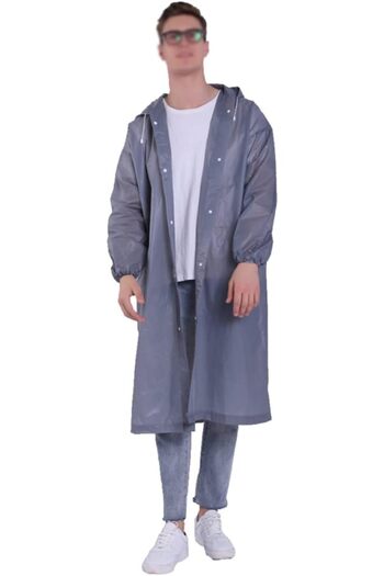 Saharaz 1 Pack Raincoat Rain Poncho for Adults,EVA Rain Poncho for Women and Men Reusable Raincoat,XS