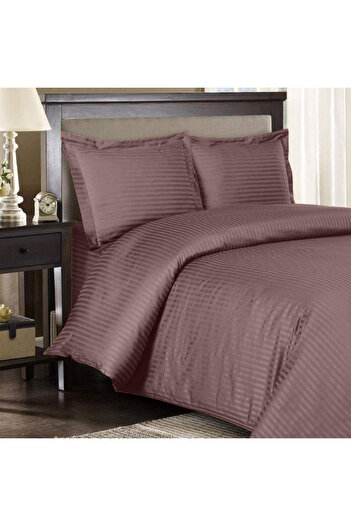Five Store Set of 2 damask pillowcases, density 130 g/m2, Brown, 40/40cm