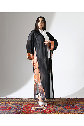 Fi'l Arz Fashion Long Chiffon Abaya