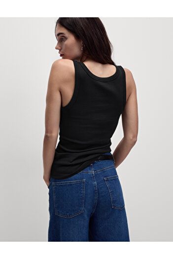 Marks & Spencer Pamuk Karışımlı Ribana Slim Fit Atlet