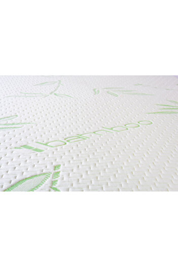 shumee Materac nawierzchniowy z pianką z pamięcią Memory Bamboo 80 x 200 cm