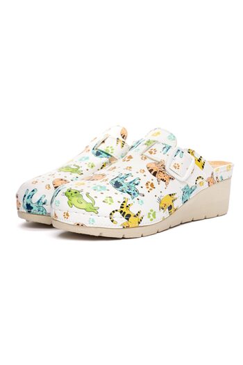 Tellus Women's medical clogs 27-19, Kittens