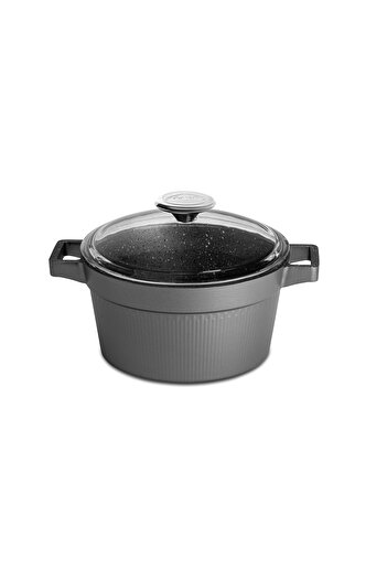 CEM MUTFAK Cem Granite Master Casting Smoked Pot 20cm