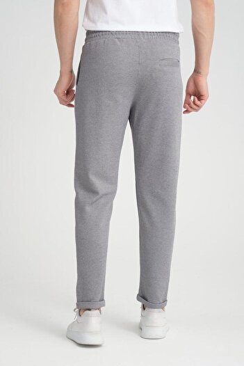 Valiberta Premium Oxford Knitted Regular Fit Ανδρικό παντελόνι διπλού ποδιού - Γκρι