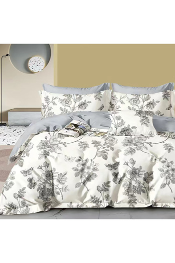 Pucioasa Printed Percale Bed Linen (Prc155) - King Size 4 Pieces