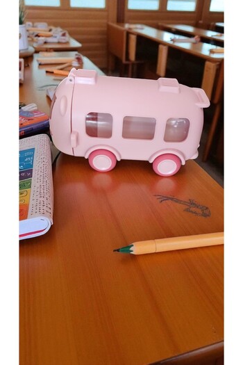 FAMEMUS ACCESSORY Bus Shaped Flask Pink Color