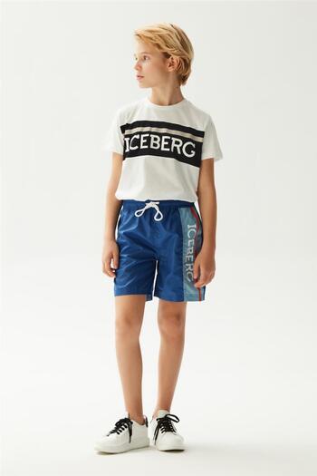 Iceberg Boy Navy Blue Sea Shorts