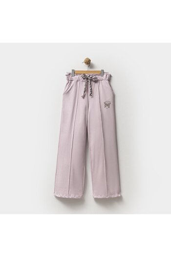 Overdo Girl's Stone Printed Elastic Waist Wide Leg Sweatpants
