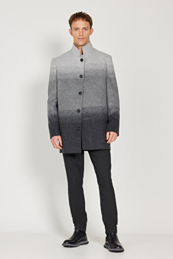 AC&Co / Altınyıldız Classics Altıny Yıldız Classics Gray Men's Coat 4A0524100005