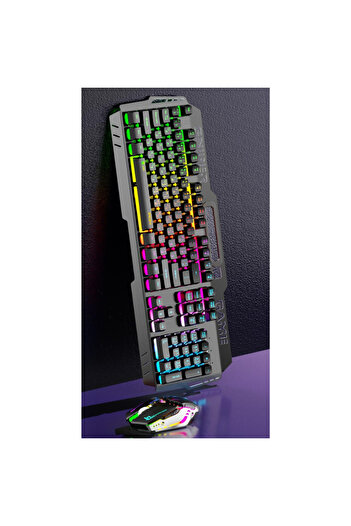 ASA Iron Gaming Wired Mechanical Keyboard with Mouse. 104 Keys Fast Response Keyboard from AL3B