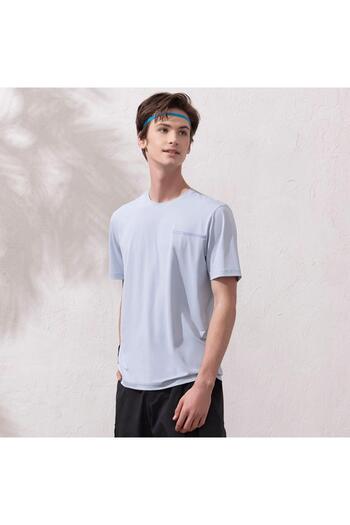 Giordano Men's Active Fit Warp Knitted Tee
