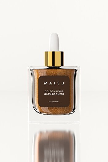 MATSU Golden Hour Shimmering Bronzer Body Oil and Brush Set