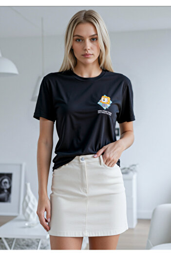 Weyeze Comfortable Fit Print Detailed T-Shirt 38684Wyz