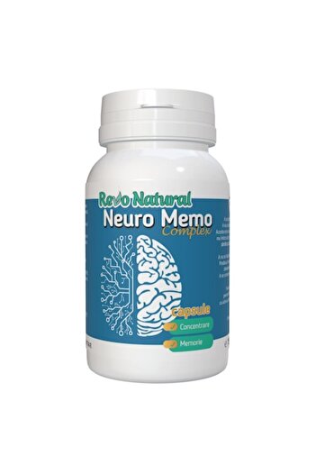 Revo Natural Neuro Memo Complex, premium food supplement for memory and concentration 60 Cps, Revo